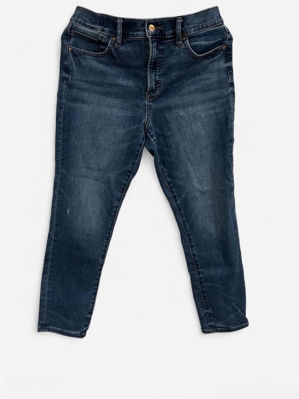 Express Women's Skinny Jeans in Dark Blue Wash